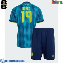Fotballdrakt Barn Colombia Rafael Santos Borre #19 Bortedraktsett VM 2026 Kortermet (+ Korte bukser)